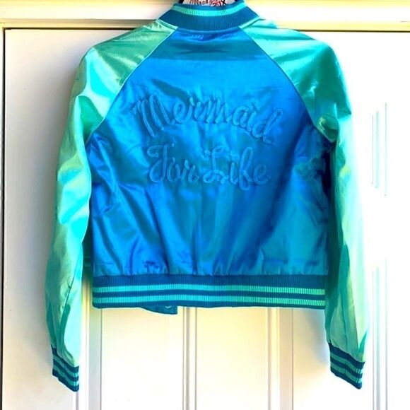 NWT IRON FIST Mermaid for Life Bomber Jacket Small - Picture 7 of 10